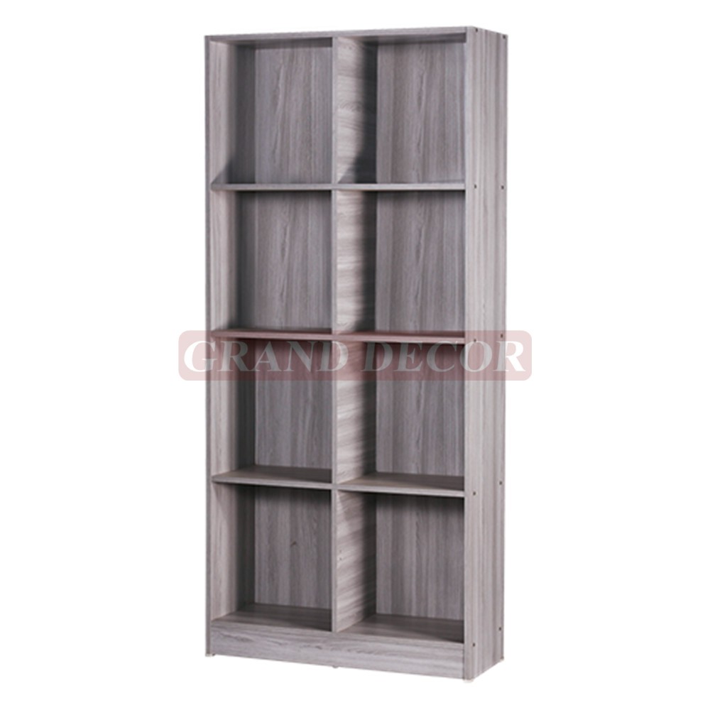 Grand Decor Book Storage Shelf 8 Storage Unit Open Bookcases File