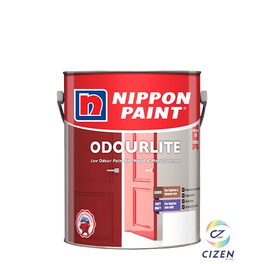  Nippon  1L Odourlite Soft Matt Cat  Besi  Kayu Wood 