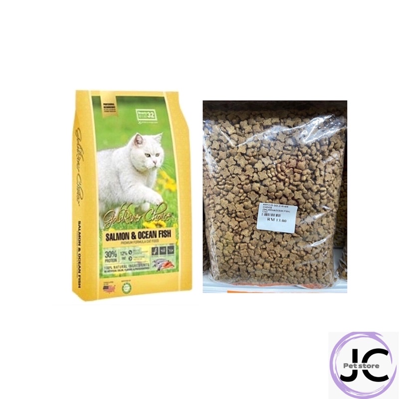 Repack Gold River (Salmon Ocean Fish) Cat Food 1KG Shopee Malaysia