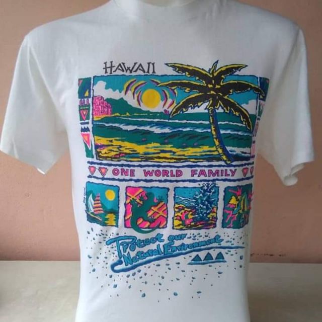 Baju Hawai Vintage Tag Hanes  Shopee Malaysia