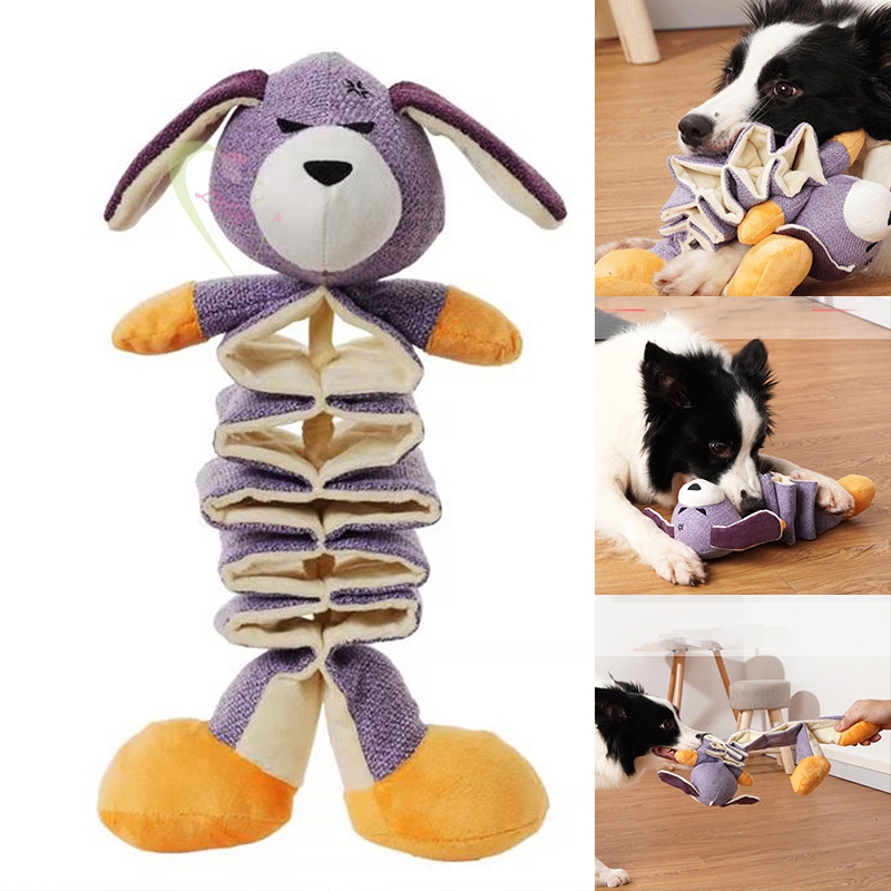 non squeaky plush dog toys