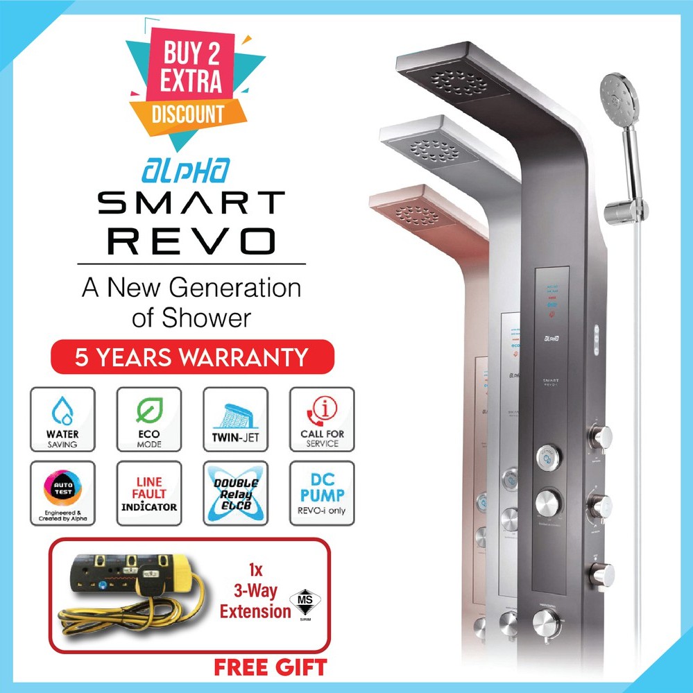 Alpha Smart Revo-I  Water Heater with DC PUMP + FREE GIFT