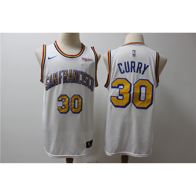 Best 19 20 Basketball Jersey San Francisco Fans Version With Sponsor Logo 30 Curry Jersi Golden State Warriors Jerseys Shopee Malaysia