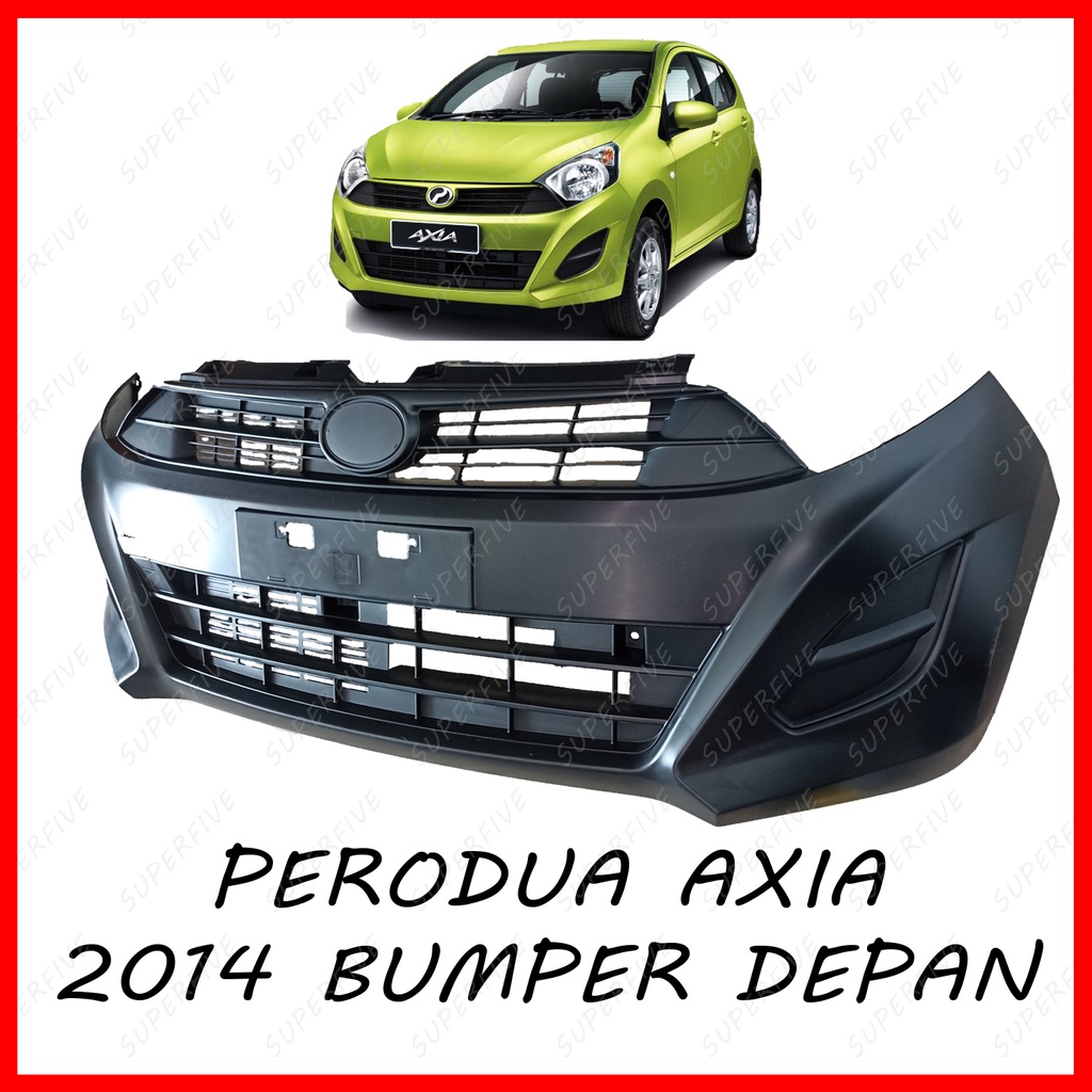 PERODUA AXIA 2014 G SPEC FRONT BUMPER / BUMPER DEPAN Shopee Malaysia
