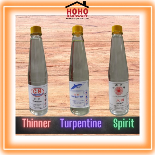 Thinner / Turpentine / Spirit botol bottle 400ml Shopee Malaysia