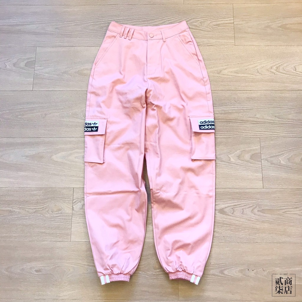 pink adidas pants womens