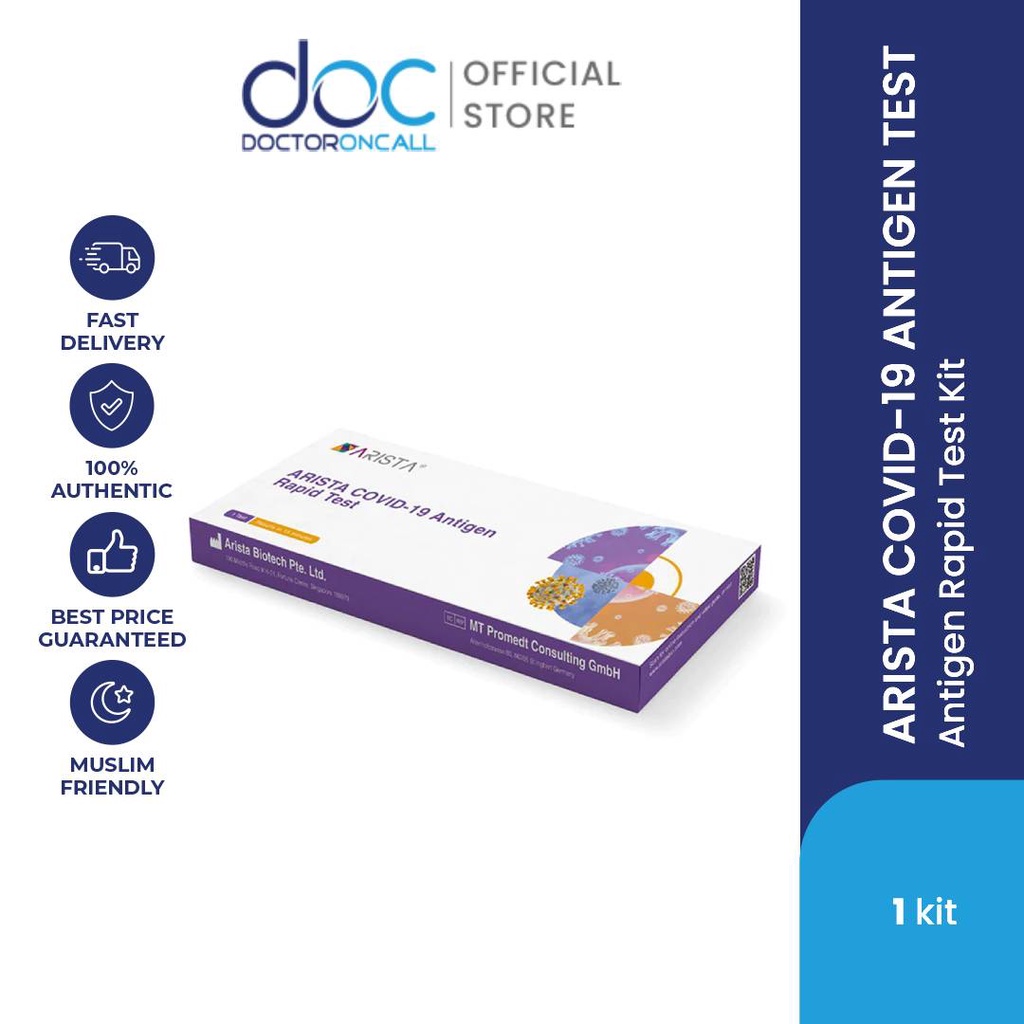 Arista COVID19 Home Nasal Rapid Antigen Test Kit RTK Shopee Malaysia