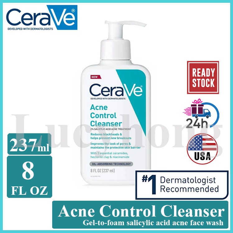 Cerave Cleanser Cerave Acne Control Cleanser 237ml Gel-to-foam ...