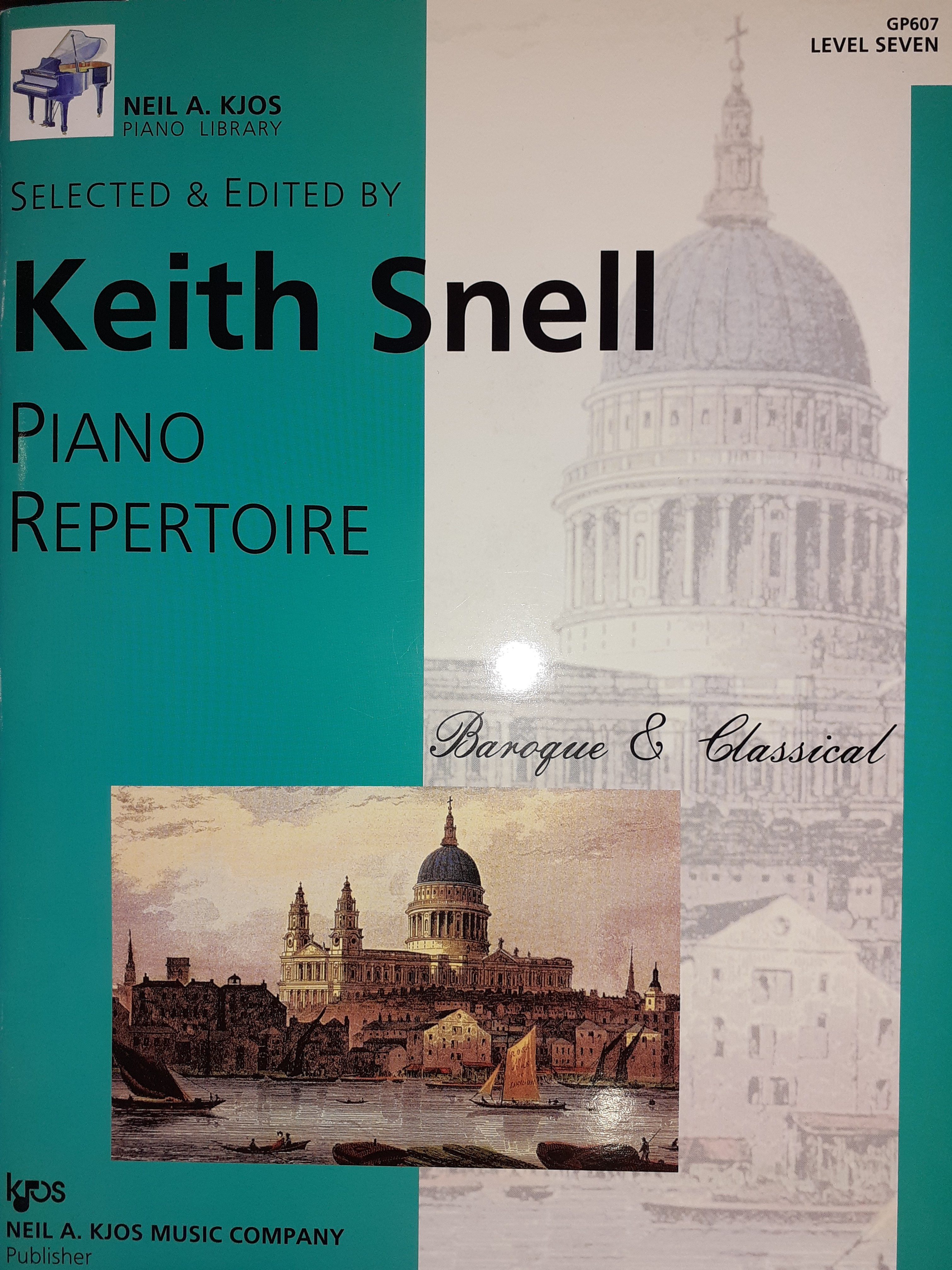Piano Repertoire - Baroque & Classical Level 7 Piano Music Book