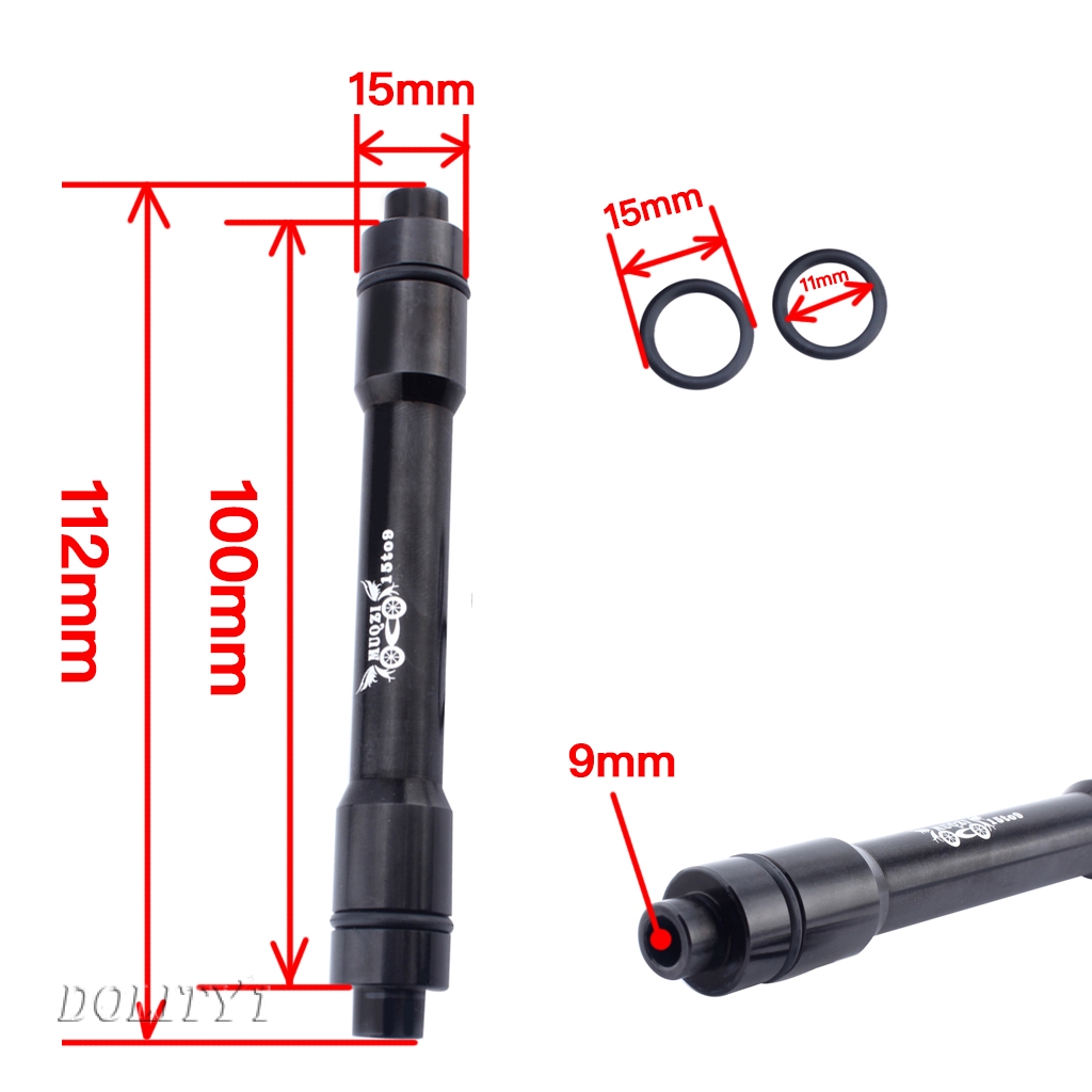 Fafeims Tube Shaft Conversion Adapter,15mm to 9mm Front Hubs Tube Shaft Adapter Tool for Mountain Bicycle 
