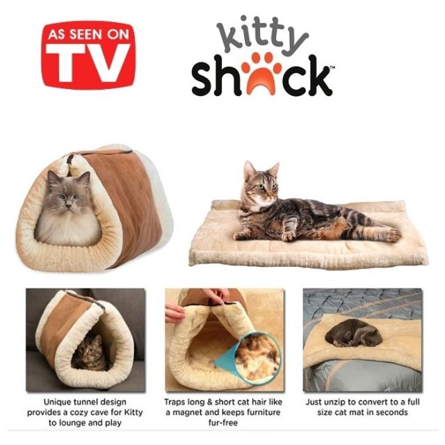 Kitty Bed Portable Cat House Kitty Shack Cat Mat Katil Kucing