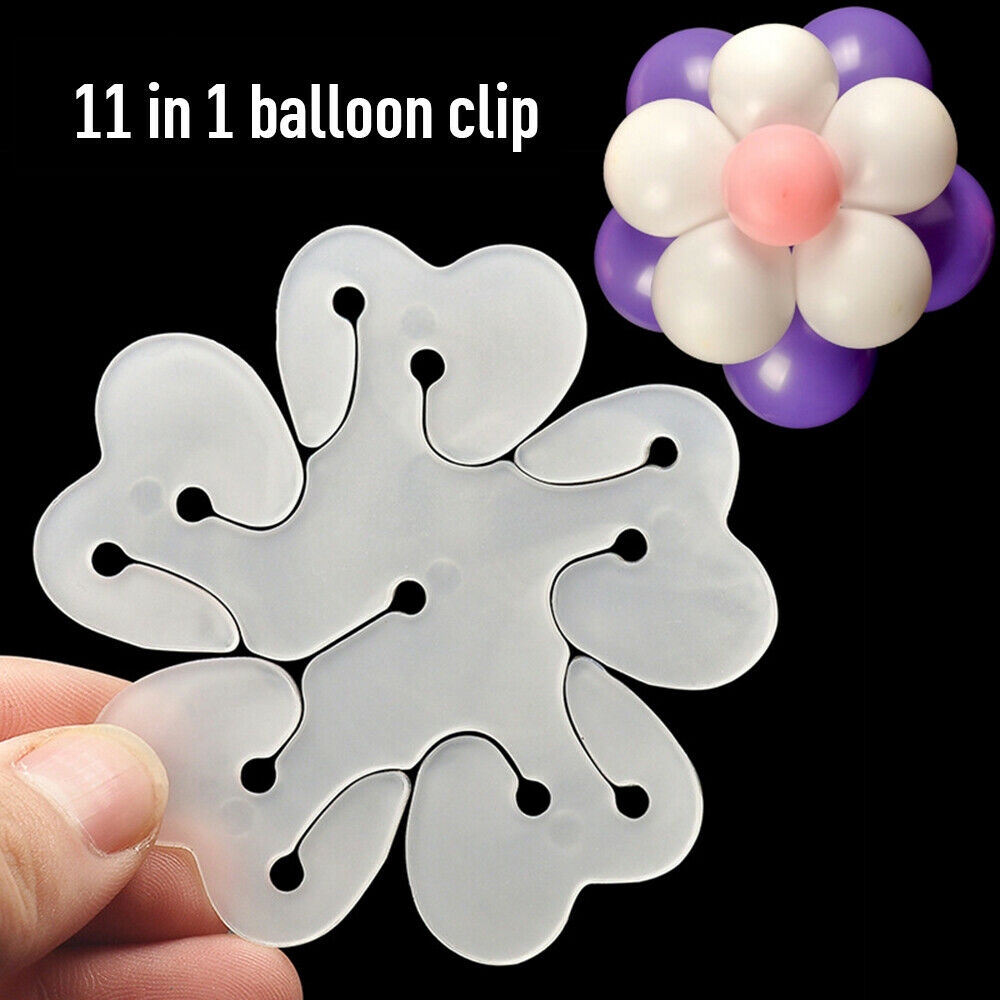 10pcs/set 10 in1 Balloon Clips Flower Shape Clip ties Arch Holder Party