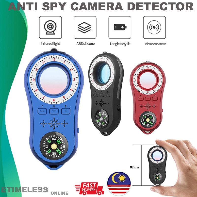 Portable Anti Spy Camera Detector Anti-theft Alarm Surveillance Anti-Candid Infrared Scanner Anti-Covert