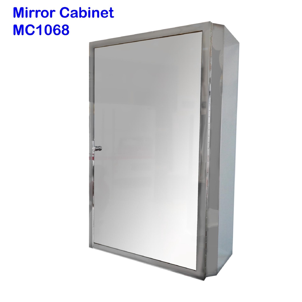 Chrome Stainless Steel Bathroom Mc1068 Mirror Cabinet Shopee