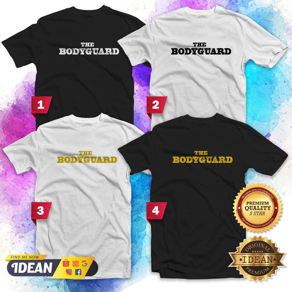 THE BODYGUARD TShirt Men Women Small Big security FASHION UNISEX CASUAL COTTON Kaos BAJU SUMMER TEE Clothes IDEAN S808