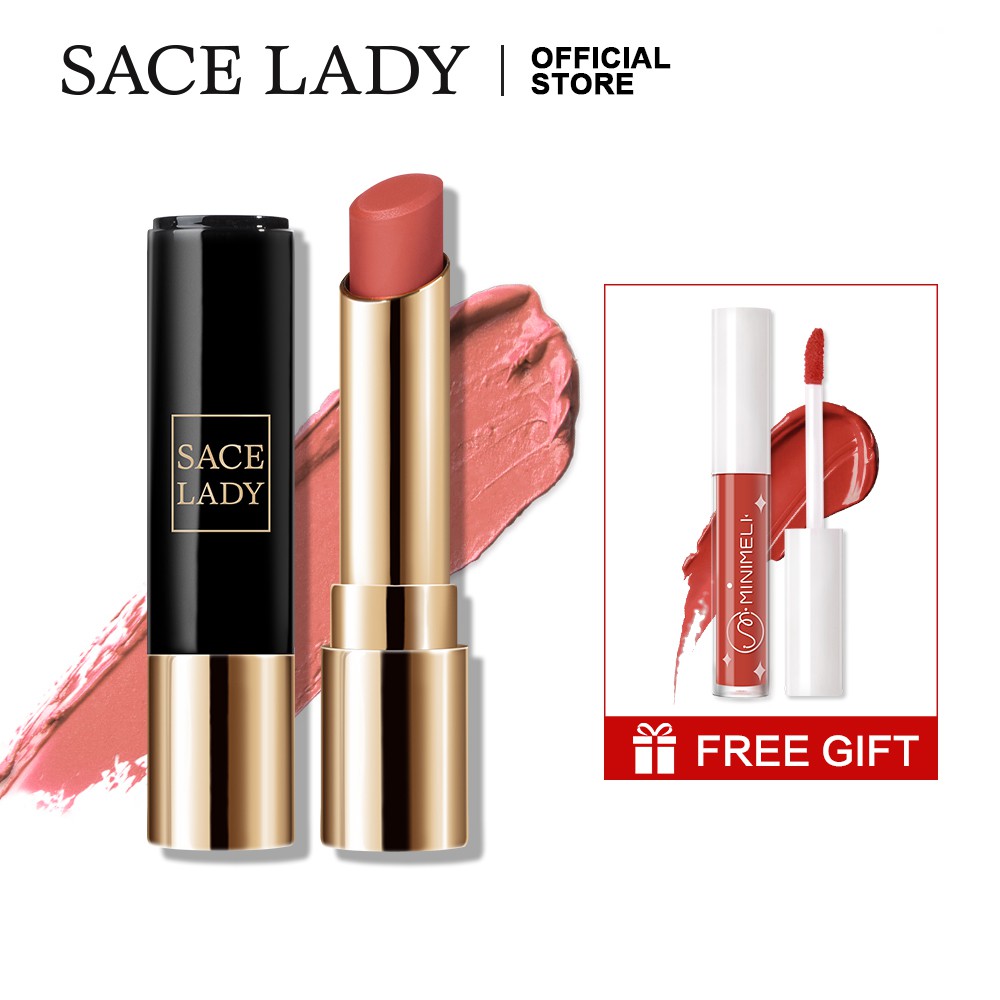 SACE LADY Silky Matte Lipstick Color Riche High Pigment Waterproof Lip ...