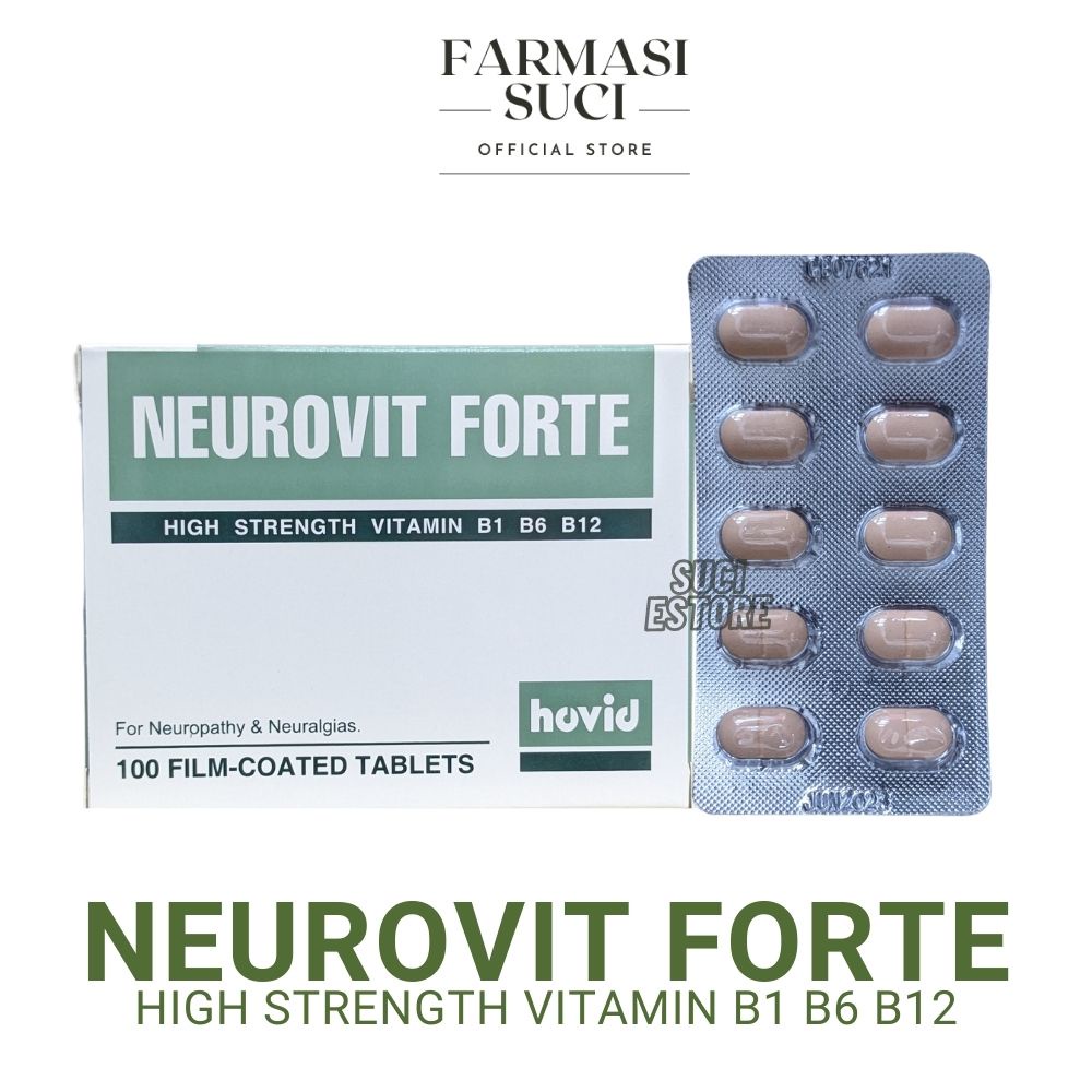 [STRIP] Hovid Neurovit FORTE Tablet High Strength Vitamin B1 B6 B12 10