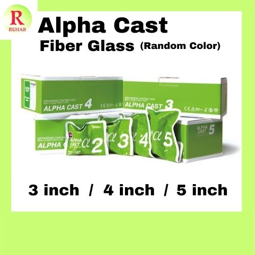 Alpha Cast Fiber glass cast 3'' / 4'' / 5'' inch//orthopedic injured protecting// Random Color