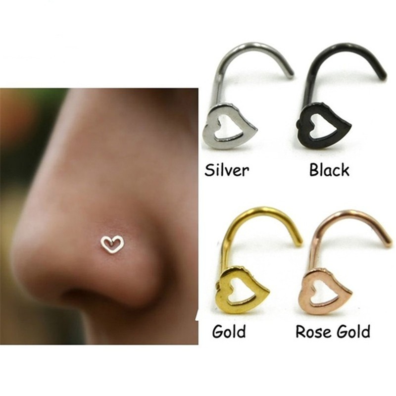 Heart Nose Ring