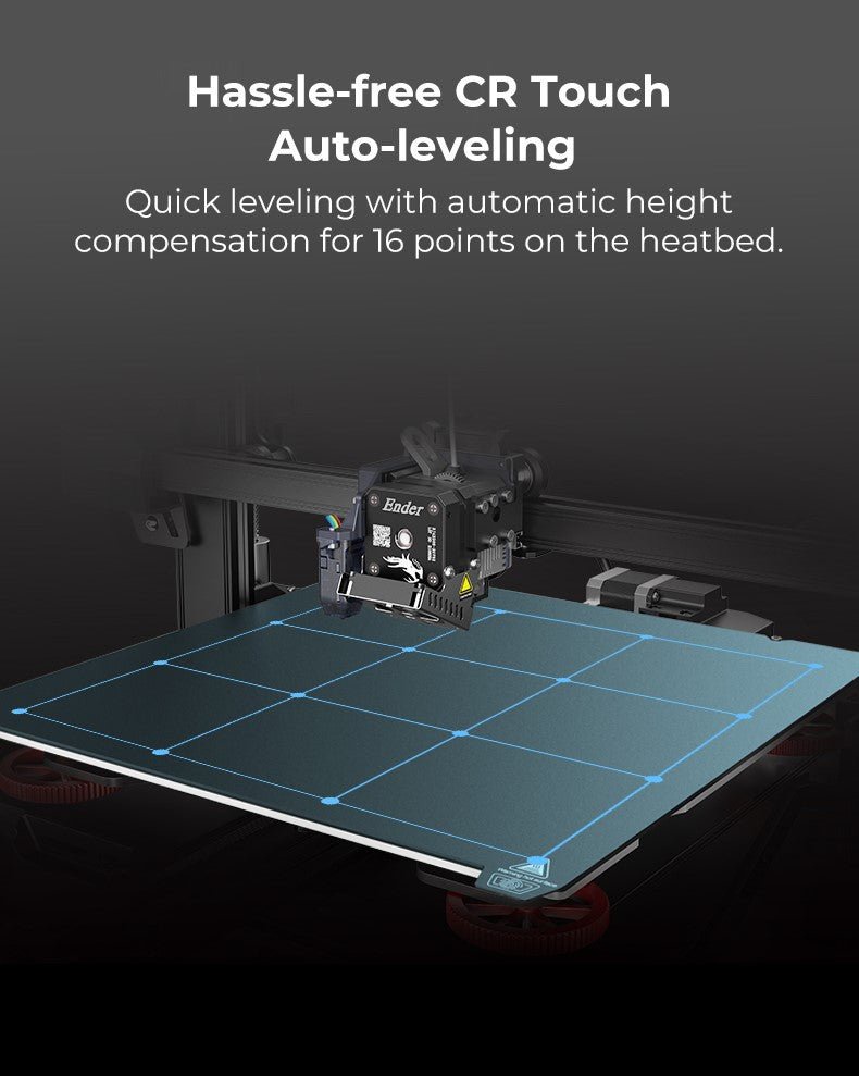 Ender-3 s1 plus 3d printer semi diy 300*300*300mm touch screen auto leveling dual z