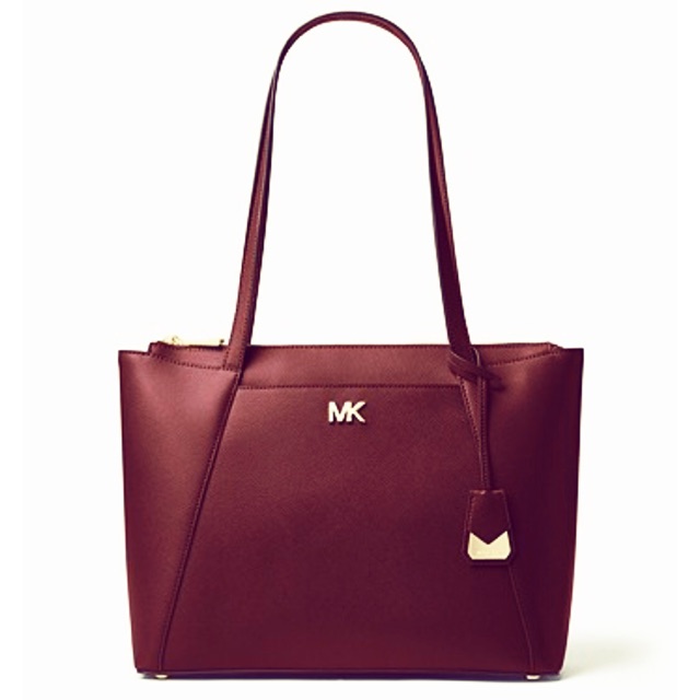 michael kors maddie large crossgrain leather tote