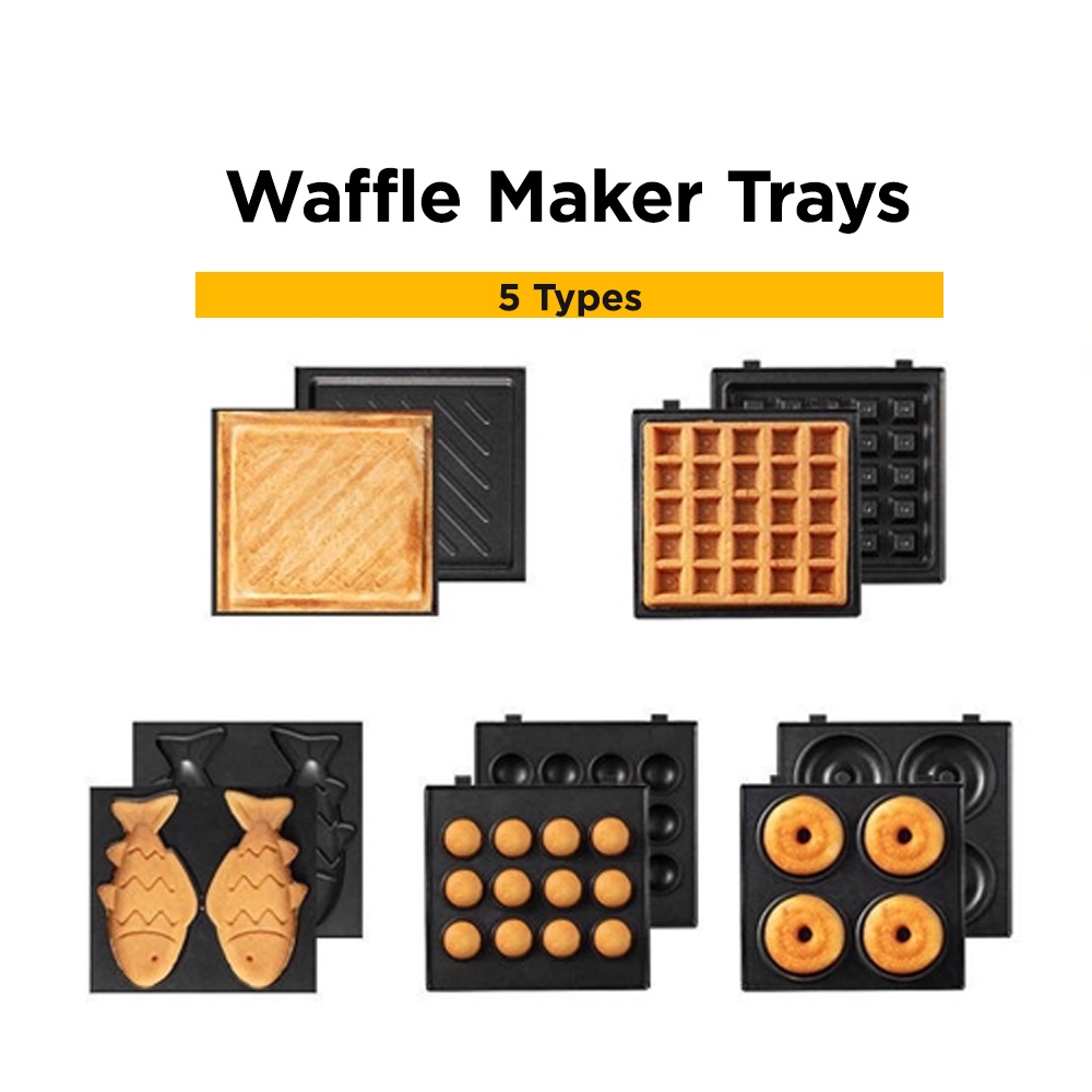 (MOLD TRAY ONLY) YIDPU Breakfast Maker Waffle Tray Machine Sandwich Tray Mesin Wafel Mesin Sarapan Pagi 早餐机