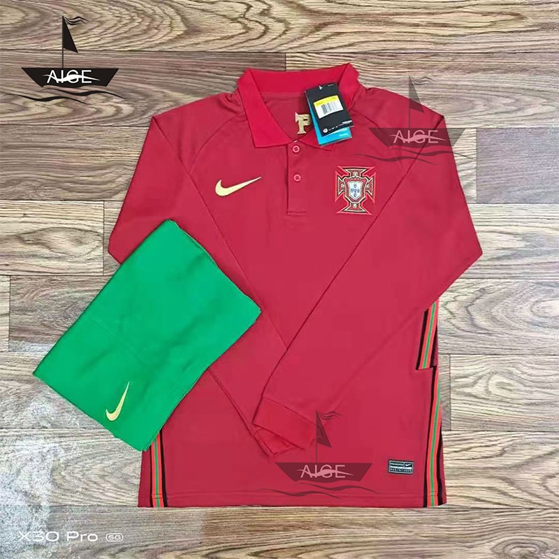 Aige 2020 2021 Portugal Home Long Sleeve Jersey Football Jersey Soccer Jersey Men Shirt Shopee Malaysia