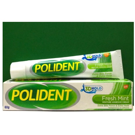 Polident Denture Fresh Mint Adhesive Cream (20G / 60G) | Shopee Malaysia