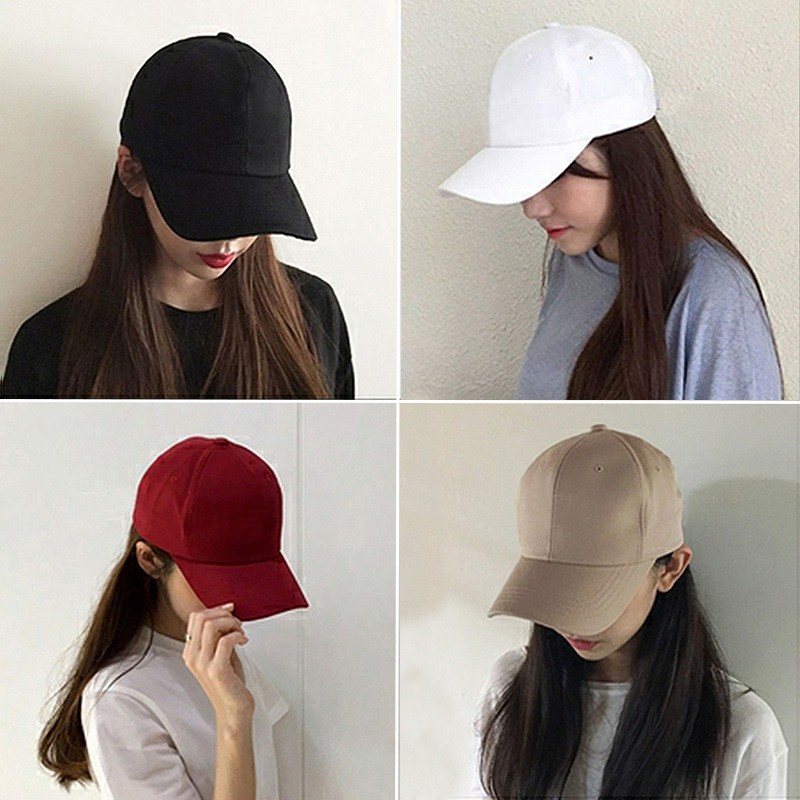 plain leather baseball cap