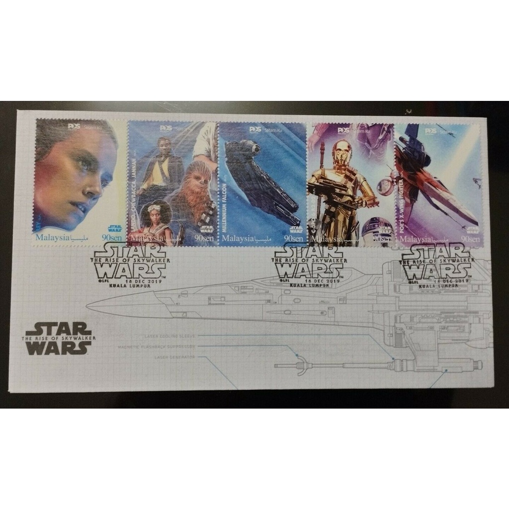 Malaysia 2020 Star Wars The Rise of Skywalker Stamp FDC - The Resistance