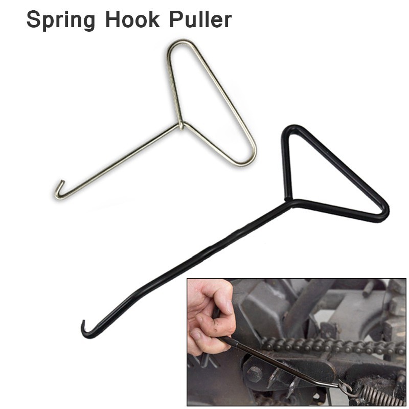 SALE!!Exhaust Motorcycle Accessories Spring Hook Puller Tool Stainless Steel Motocross Pitbike T-Handle Dirt Bikes ATV Scooters