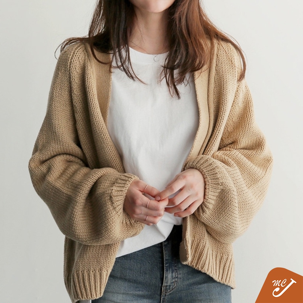 McJoden - JANET Casual Loose Long Sleeve Korean Knitted Cardigan