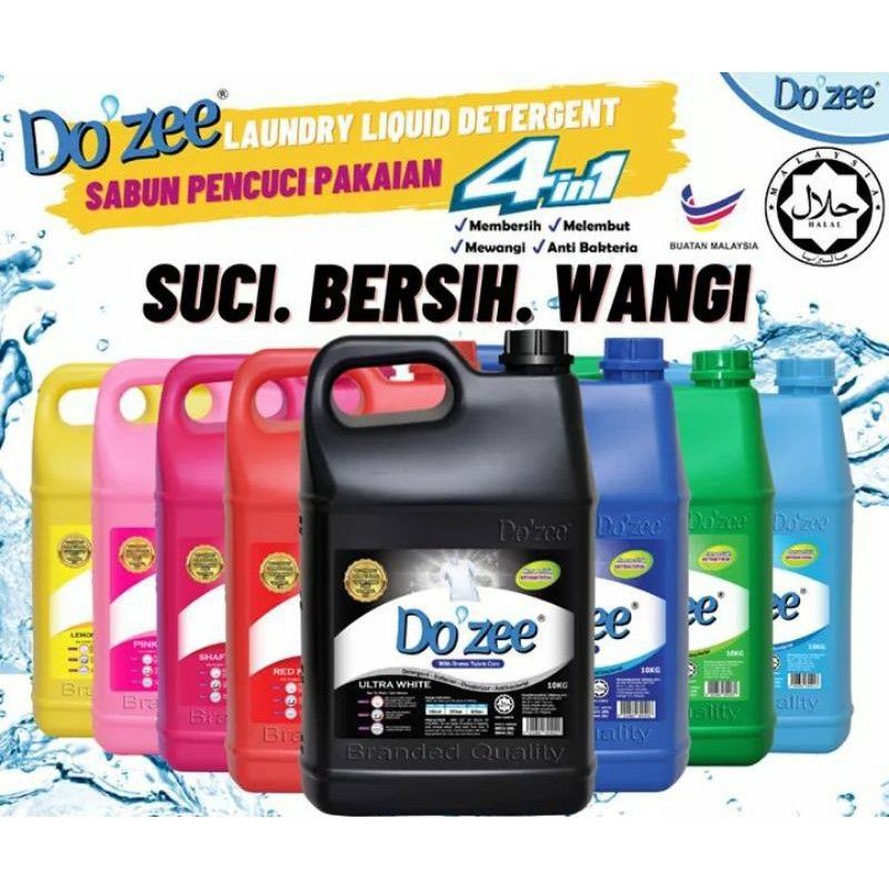 Sabun Basuh Baju Dozee Halal Jakim10liter Shopee Malaysia