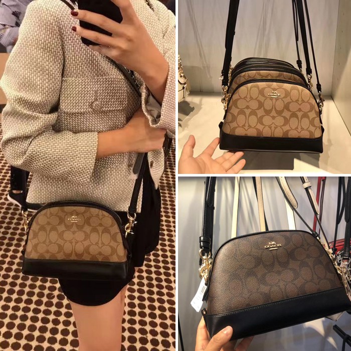 Special Price Coach 76674 Gadis Baru Corak Klasik Pvc Bertarung Kulit Sapi Beg Sisi Belakang Beg Tangan Wanita Shopee Malaysia