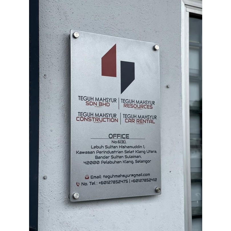 UV Print Metal Business Company Signboard Papan Tanda Perniagaan ...