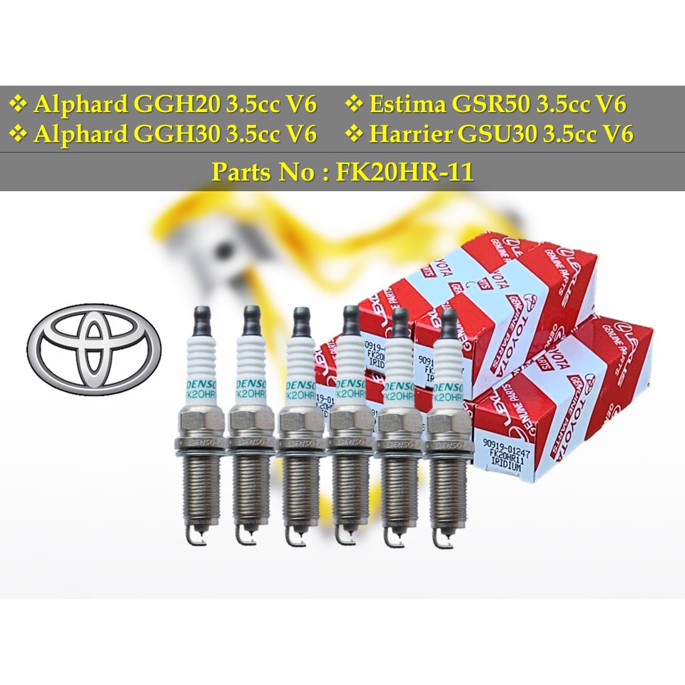 Toyota Estima GSR50 Alphard Vellfire GGH20 3.5cc V6 Iridium Spark