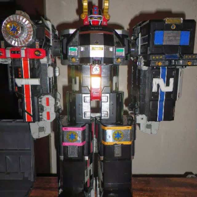 power rangers train megazord
