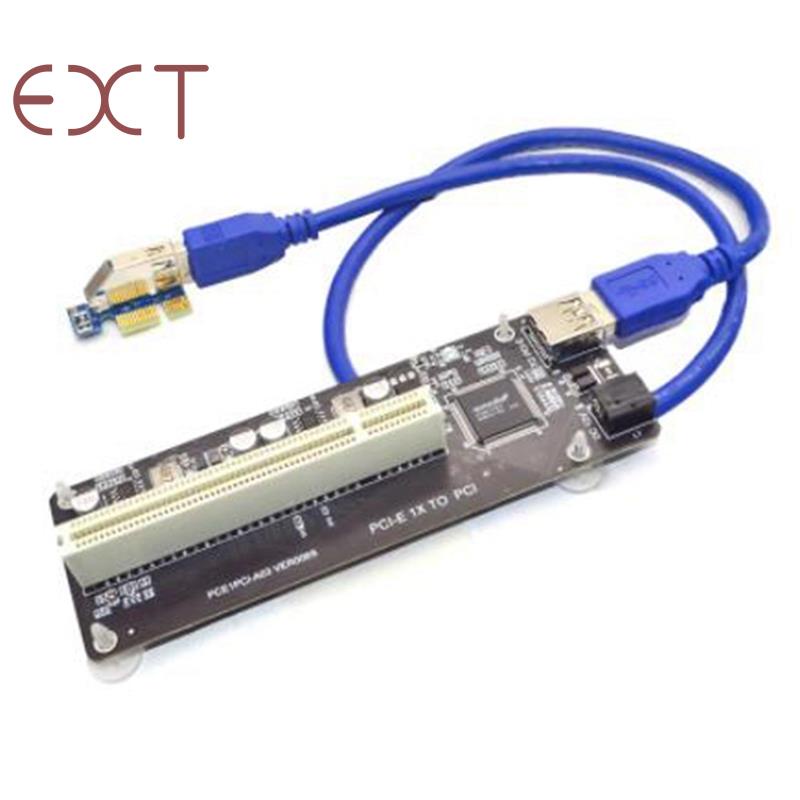 PCIE PCI-E PCI Express X1 to PCI Riser Card Bus Card for Desktop PC