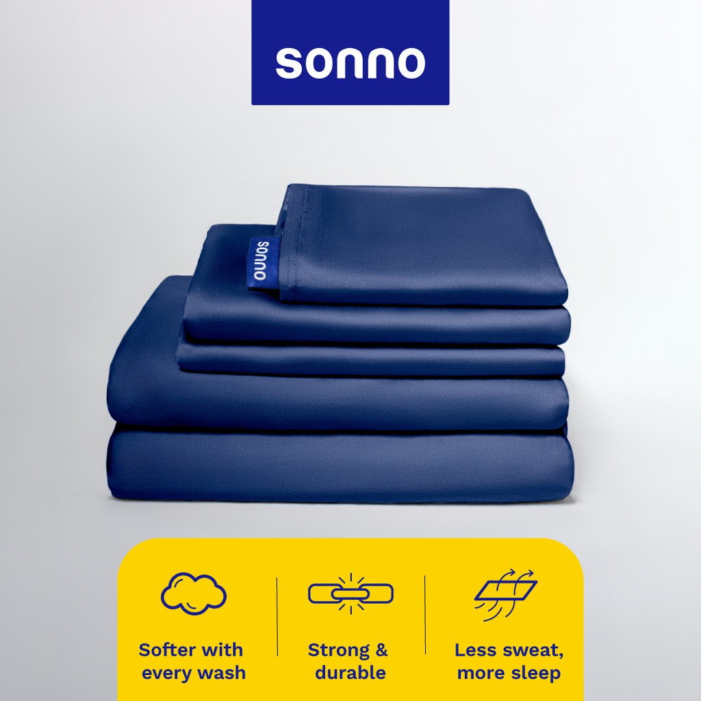 Sonno 4 in 1 Bedsheet Set TENCEL Eucalyptus Fitted Bedsheet + Pillow