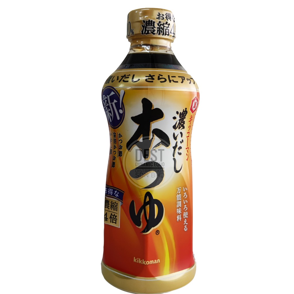 Kikkoman Hon Tsuyu 500ml Japanese Bonito Soy Sauce Noodle Soup Base 本つゆ