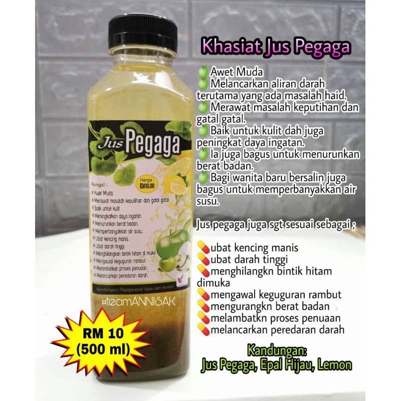 Jus Pegaga Epal Lemon Legakan Stress Kolesterol Kencing Manis Shopee Malaysia