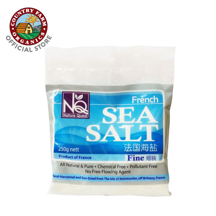 Country Farm Organics Nature Quest Natural French Sea Salt - Fine (250g)