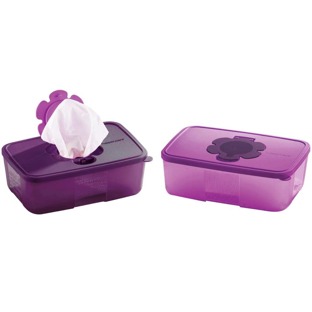 Tupperware Purple Royale Tissue Box (1pc) Shopee Malaysia