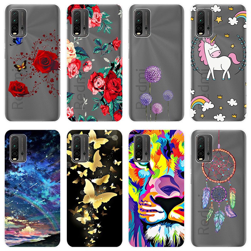Xiaomi Redmi 9t Case Silicone Tpu Back Cover Redmi9t Animated Cartoon Soft Phone Casing Custom Pattern Diy Shopee Malaysia