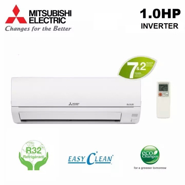 Mitsubishi Electric Aircond 1HP Inverter (R32) MSYJP10VF Shopee Malaysia