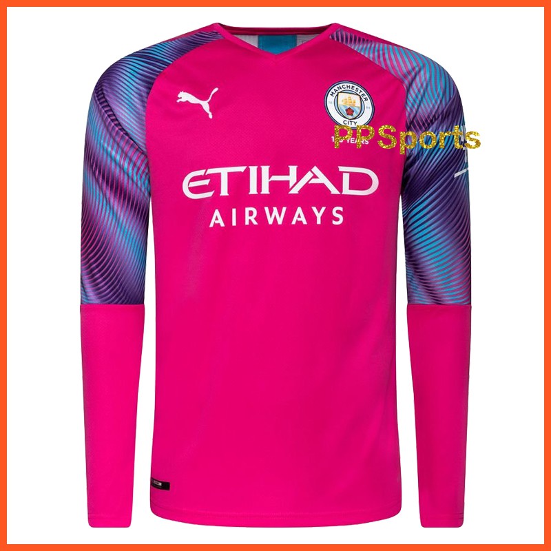 Manchester City Away Goalkeeper Shirt Ederson M 31 Long Sleeve Soccer Jerseys 2019 20 Shopee Malaysia