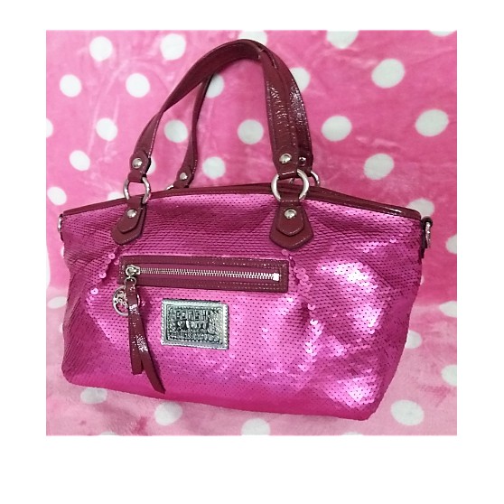 Authentic Original Coach Poppy Sequins Rocker Bag 16339 | Shopee Malaysia