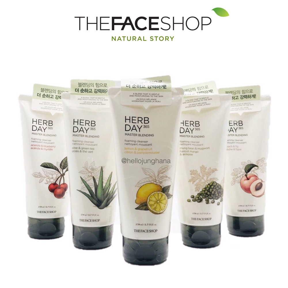 The Face Shop Herb Day 365 Master Blending Cleansing Foam (170ml
