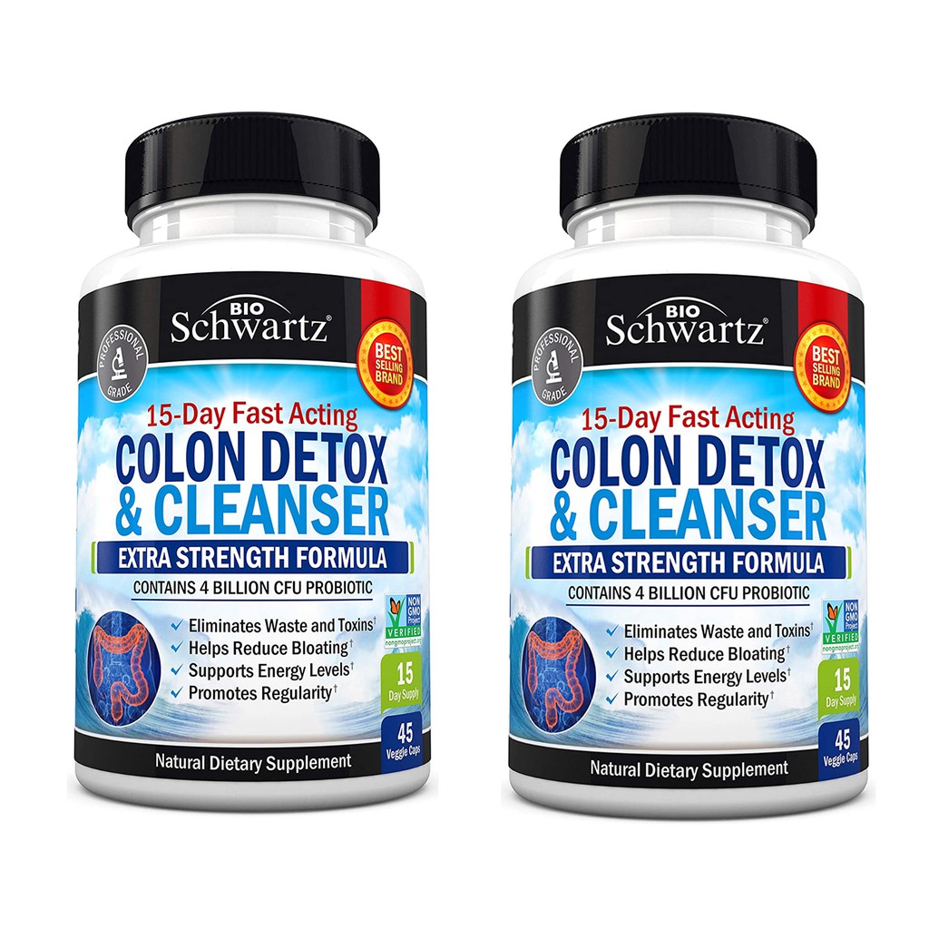 2 packs, Colon Cleanser & Detox for Weight Loss. BioSchwartz Pure Colon