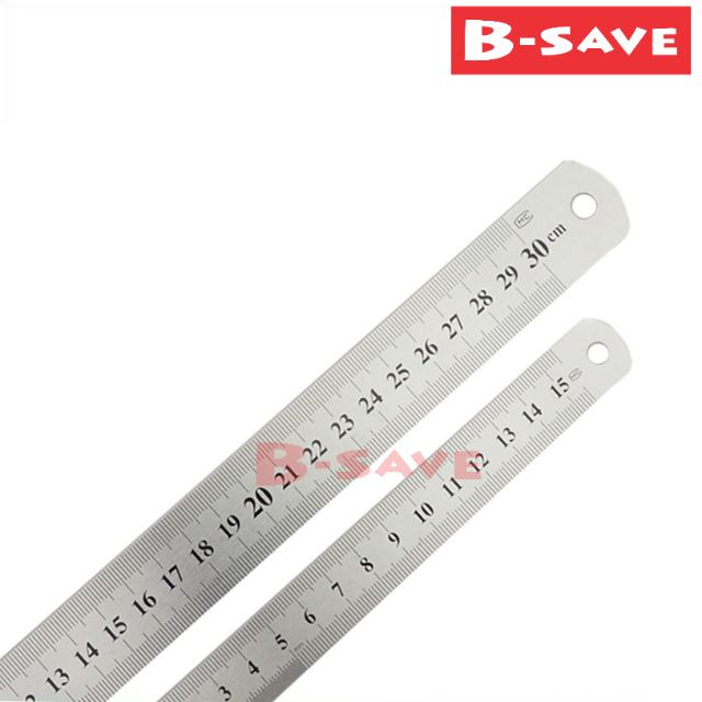 Stainless Steel Ruler Pembaris Besi Metal Ruler 15cm 